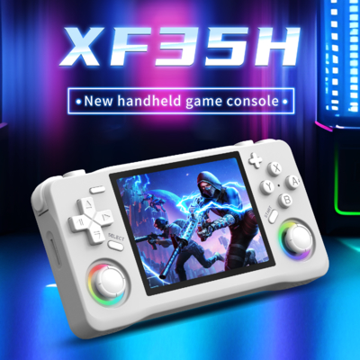 Máy chơi game cầm tay cổ điển mini arcade 3D WIFI 3.5 inch XF35H dành cho trẻ em với CPU EMMC RAM và Rk3326