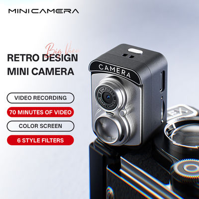 Mini Camera With Screen HD 1080p Retro Ultra Compact Camcorder